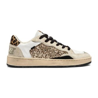 Crime London Sneakers, female, Multicolor, Size: 11 US Multicolor Sneakers with Leopard Print