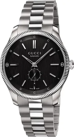 Gucci G-Timeless Automatic Black Dial Mens Watch YA126388