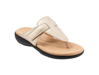 Trotters Robin Womens Sandals Gold Metallic : 6.5 W (D), Leather