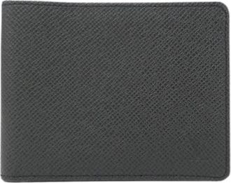 Louis Vuitton Pre-owned Wallets, male, Black, Size: ONE SIZE Pre-owned Taiga Leather Wallet
