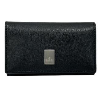 Gucci Pre-owned Keycase - Heren - Pre-owned - Zwart - Maat: ONE Size Leer