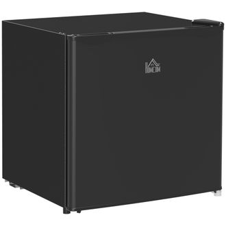 HOMCOM 46L Counter Top Fridge with Chiller Box Mini Fridge for Bedrooms Black | TJ Hughes