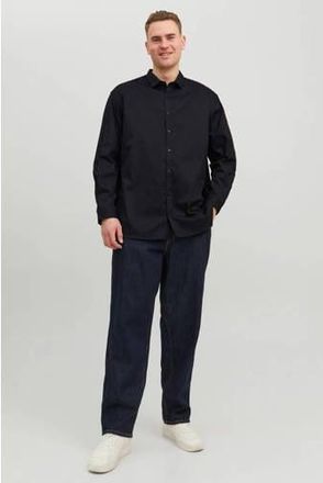 Jack & Jones Plus Size zakelijk overhemd zwart