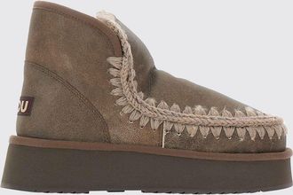 Mou Stivaletto Mini Eskimo Platform Mou in camoscio cerato