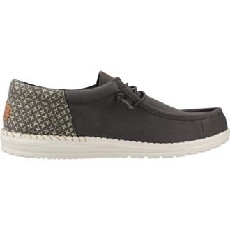 Hey Dude Block Print Veterschoenen - Heren - Veterschoenen - Grijs - 41 EU - Schoenen