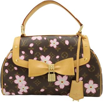 Louis Vuitton Brown Monogram Canvas Cherry Blossom Sac Retro Pm (Authentic Pre-Loved)