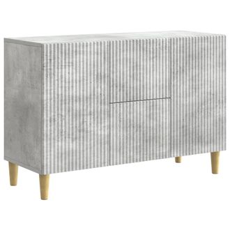 vidaXL Aparador Gris Hormig&oacute;n 89 X 34,5 X 60 Cm Madera De Ingenier&iacute;a Vidaxl