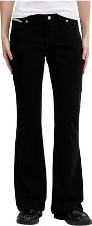 Juicy Couture Jeans, Dames, Zwart, W30, Katoen, Stretch Twill Low Rise Flare Jean