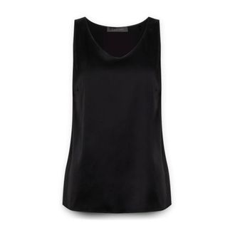 Elena Miro Dames, Tops, Zwart, Maat: XL Viscose