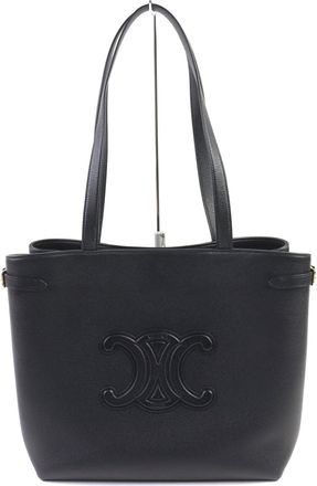 Celine Cabas Black Leather Tote Bag (Pre-Owned)
