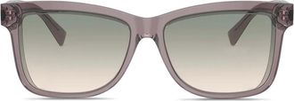 Brunello Cucinelli rectangle frame sunglasses - Purple