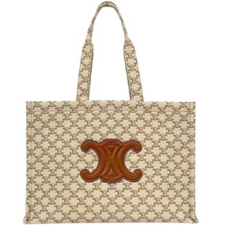Celine Pre-owned Tote Bags, female, Beige, Size: ONE SIZE Pre-owned Vintage Tote Bag
