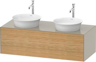 Duravit Tulip Blanco, Mueble De Pared, Ancho 1300 X Fondo 550mm, - Duravit