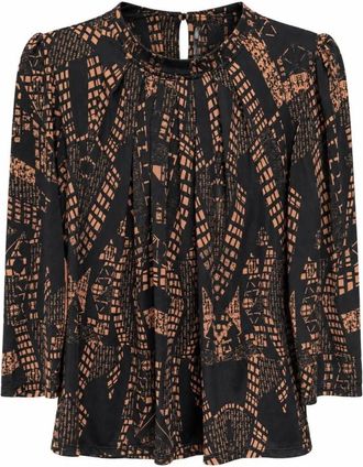 In Front Bluse - - Blouses & Shirts - Donna - Nero - S