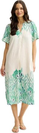 In Front Maxi Jurk - Dames - Casual kleedjes - Veelkleurig - M - Kleedjes