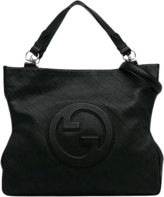 Gucci Pre-owned The Blondie - Dames - Vintage Schoudertas - Zwart - ONE Size - Leer - Vintage