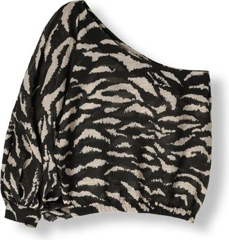 By-Bar Amsterdam Overhemden, Dames, Zwart, L, Bella Zebra Blouse