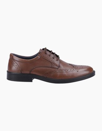 Hush Puppies Mens Hush Puppies NOLAN Mens Derby Shoes Tan - Brown - Size: 12