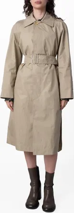 Burberry Gabardine Bradford Car Coat, Brand Size 10 ( US Size 8 )