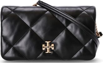 Tory Burch Black Kira Diamond Quilt Crossbody Bag
