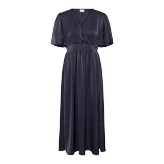 Kaffe KAbelle Wrap Dress - - Dresses - Donna - Blu - 3XL