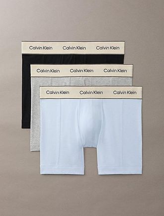 Calvin Klein 3 Pack Boxer Briefs - Heritage Cotton Stretch