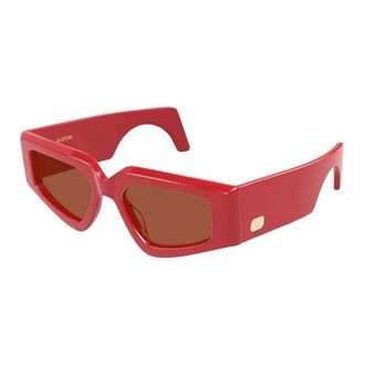 Valentino Vg0006S 003 Zonnebril - Dames - Accessoires - Rood - Maat: 53 MM Nylon
