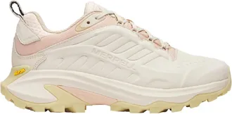 Merrell Womens Moab Speed 2 Leather Waterproof Hiking Shoes Khaki 10.5