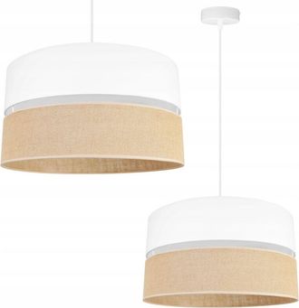 OEM L&aacute;mpara Colgante, L&aacute;mpara De Techo, Pantalla 40 Cm Blanca