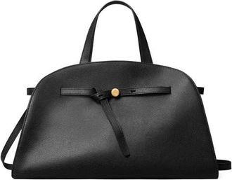 Tory Burch Romy Bauletto Leather Satchel in Black at Nordstrom