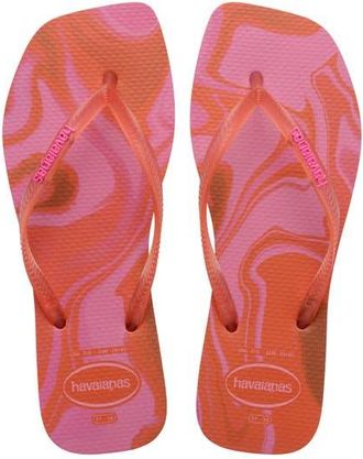 Havaianas Square Toe Jelly Flip Flop in Blossom at Nordstrom, Size 11