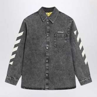 Off-white Grey denim Diagonal shirt