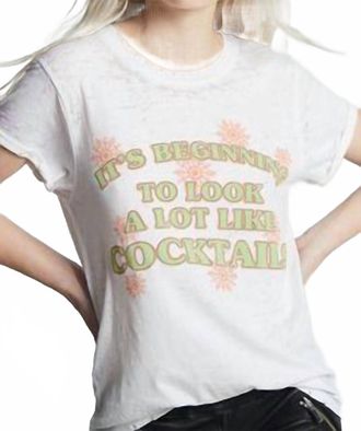 Recycled Karma Holidazed Burnout Tee In White