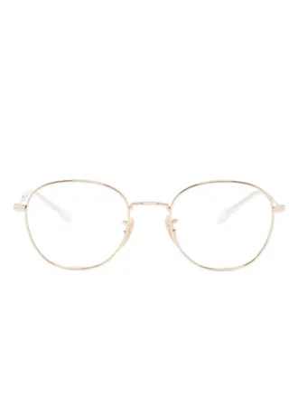 Ray-Ban polished round-frame glasses - Gold