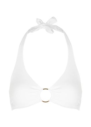 Melissa Odabash Brussels Halterneck Bikini top - White - 42 (UK 10 / S)