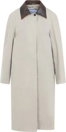 Prada Soprabito - Coats - Mujer - Beige - S