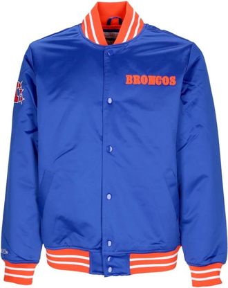 Mitchell & Ness Denver Broncos Bomberjack NFL Teamkleuren - Heren - Bomber jackets - Blauw - L - Polyester - Jassen