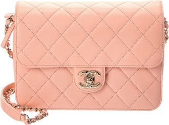 Chanel Pink Quilted Leather Matelasse Shoulder Bag (Authentic Pre-Loved)