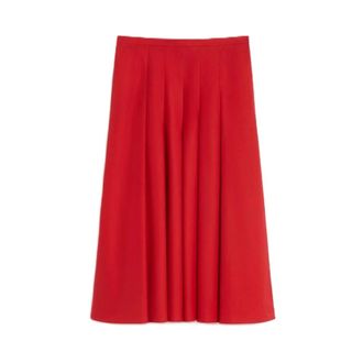 Max Mara Midi Skirts, female, Red, Size: XS Mstvolume Skirt
