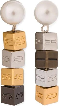 Moschino Orecchini con logo - Argento