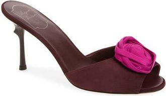 Roger Vivier Epine Rose Sandal in Kraft Chia/fuxia Medio at Nordstrom, Size 38.5