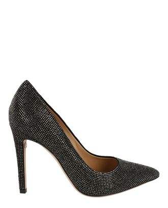 Ferragamo Ilary X5 Crystal Embellished Pumps