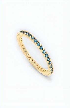 Mint & Lily September Birthstone Eternity Stacking Ring in 18K Gold Over Sterling Silver at Nordstrom, Size 5