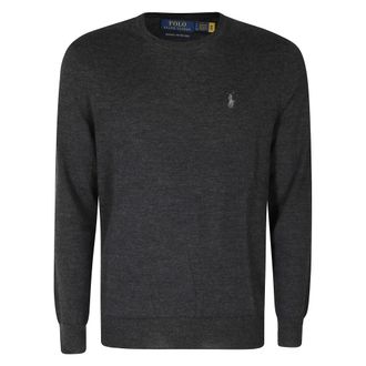 Polo Ralph Lauren Jersey de Manga Larga - Knitwear - Hombre - Gris - XL