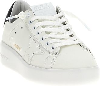 Golden Goose Womens Black Cowhide Low Top Sneakers
