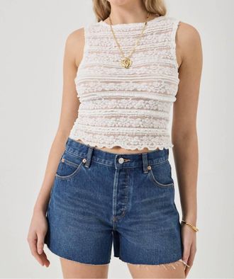 Rolla's Lou High Rise Shorts In Paris Blue