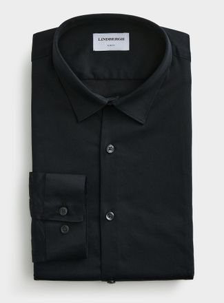 Lindbergh Mens SuperFlex solid shirt Slim fit