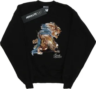 Disney Heren Beauty And The Beast Beast Sketch Sweatshirt (Zwart)
