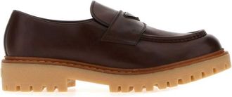 Prada Brown Leather Loafers