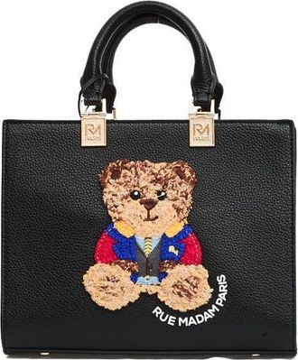 Rue Madame París Mini Tote Orsetto Nera